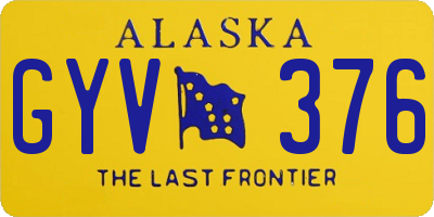 AK license plate GYV376