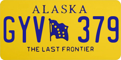 AK license plate GYV379