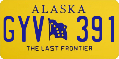 AK license plate GYV391