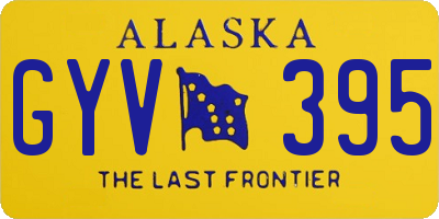 AK license plate GYV395