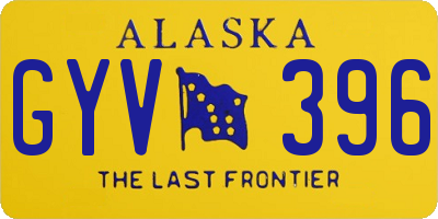 AK license plate GYV396