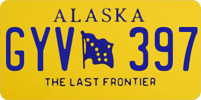 AK license plate GYV397