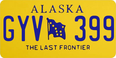 AK license plate GYV399