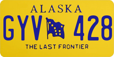 AK license plate GYV428