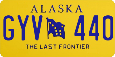AK license plate GYV440
