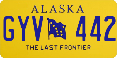 AK license plate GYV442