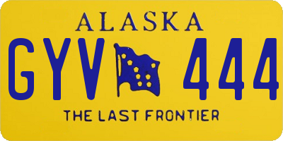 AK license plate GYV444