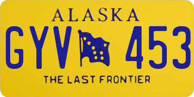 AK license plate GYV453