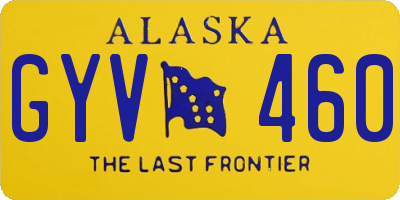 AK license plate GYV460