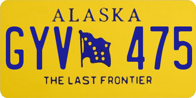 AK license plate GYV475