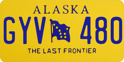AK license plate GYV480