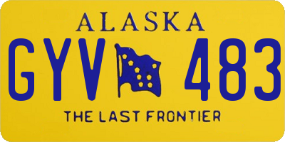AK license plate GYV483