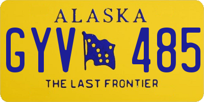 AK license plate GYV485