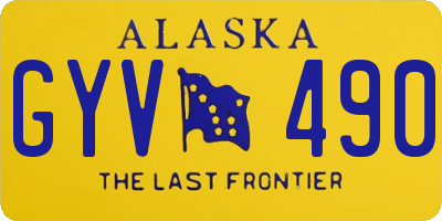 AK license plate GYV490
