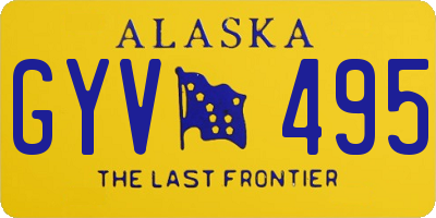 AK license plate GYV495