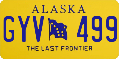 AK license plate GYV499