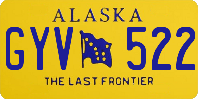 AK license plate GYV522