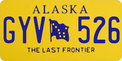 AK license plate GYV526