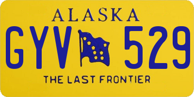 AK license plate GYV529