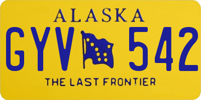 AK license plate GYV542