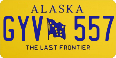 AK license plate GYV557