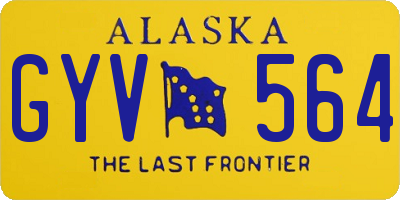 AK license plate GYV564