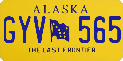 AK license plate GYV565