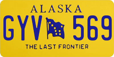 AK license plate GYV569