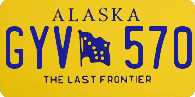 AK license plate GYV570