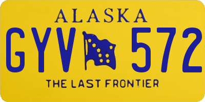 AK license plate GYV572