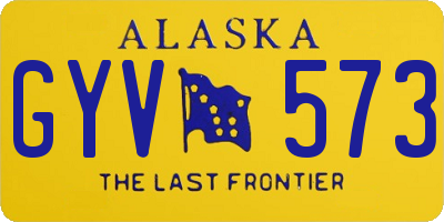 AK license plate GYV573