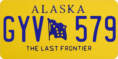 AK license plate GYV579