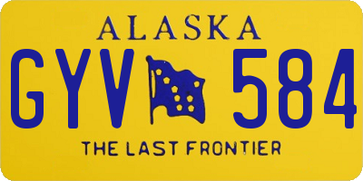 AK license plate GYV584