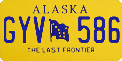 AK license plate GYV586
