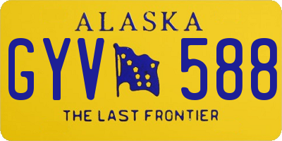 AK license plate GYV588