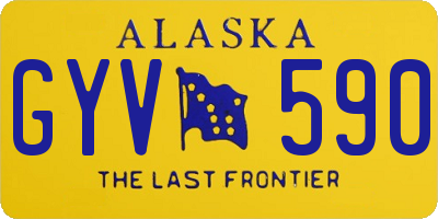 AK license plate GYV590