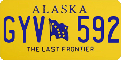 AK license plate GYV592