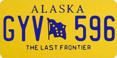 AK license plate GYV596