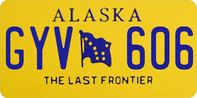 AK license plate GYV606
