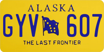 AK license plate GYV607