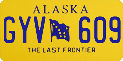 AK license plate GYV609