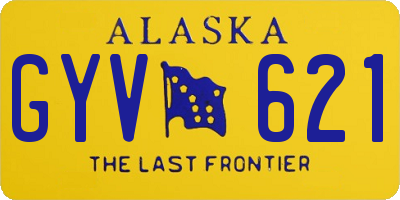 AK license plate GYV621