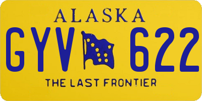 AK license plate GYV622