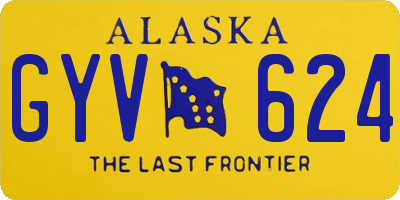 AK license plate GYV624