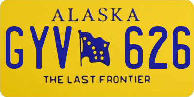 AK license plate GYV626