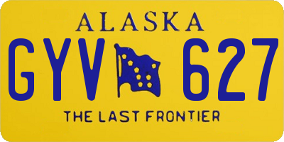 AK license plate GYV627