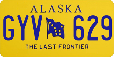 AK license plate GYV629