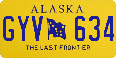 AK license plate GYV634