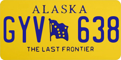 AK license plate GYV638
