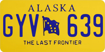 AK license plate GYV639